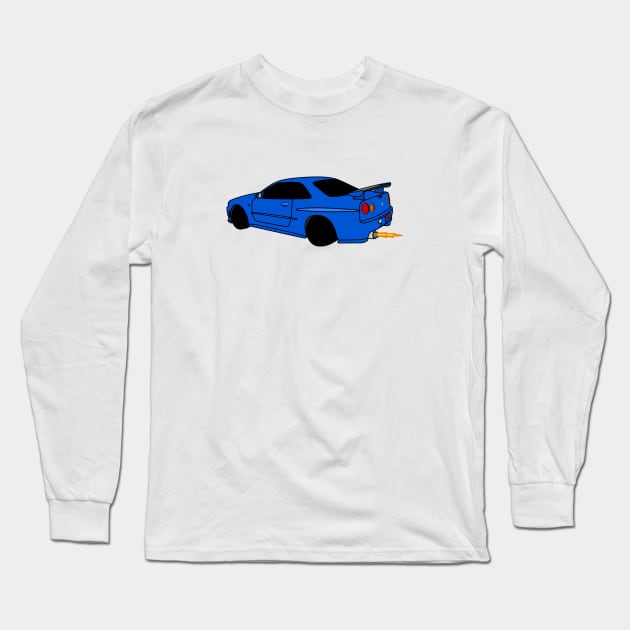 R34 Long Sleeve T-Shirt by Classicauto